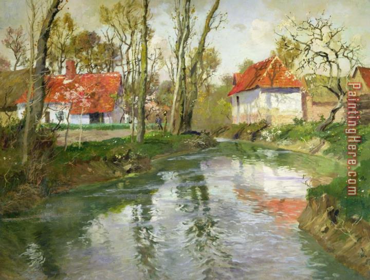 Fritz Thaulow The Dairy At Quimperle